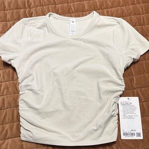 lululemon athletica Cream Short Sleeve Tee